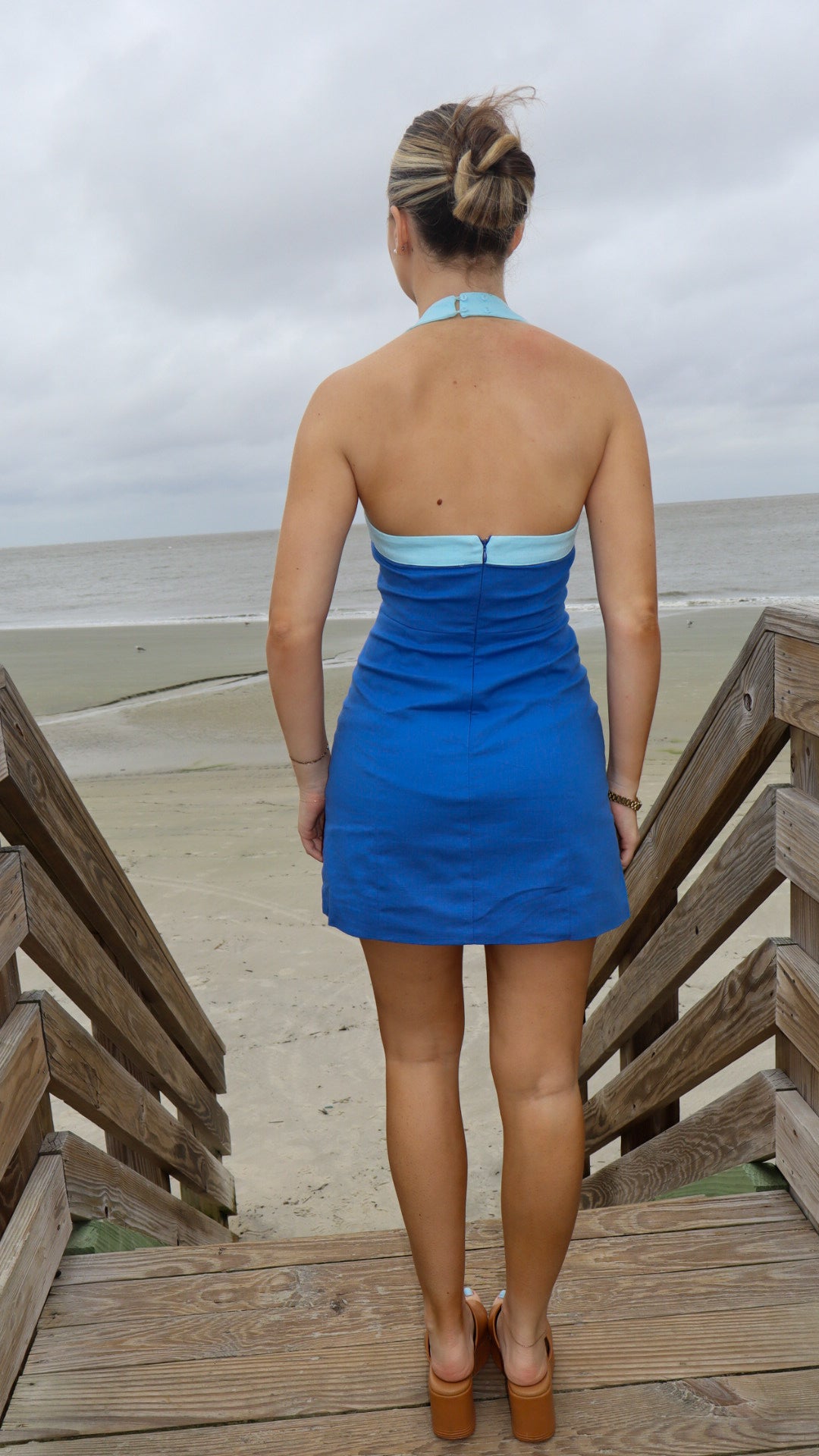 Game-Day Blues Mini Dress