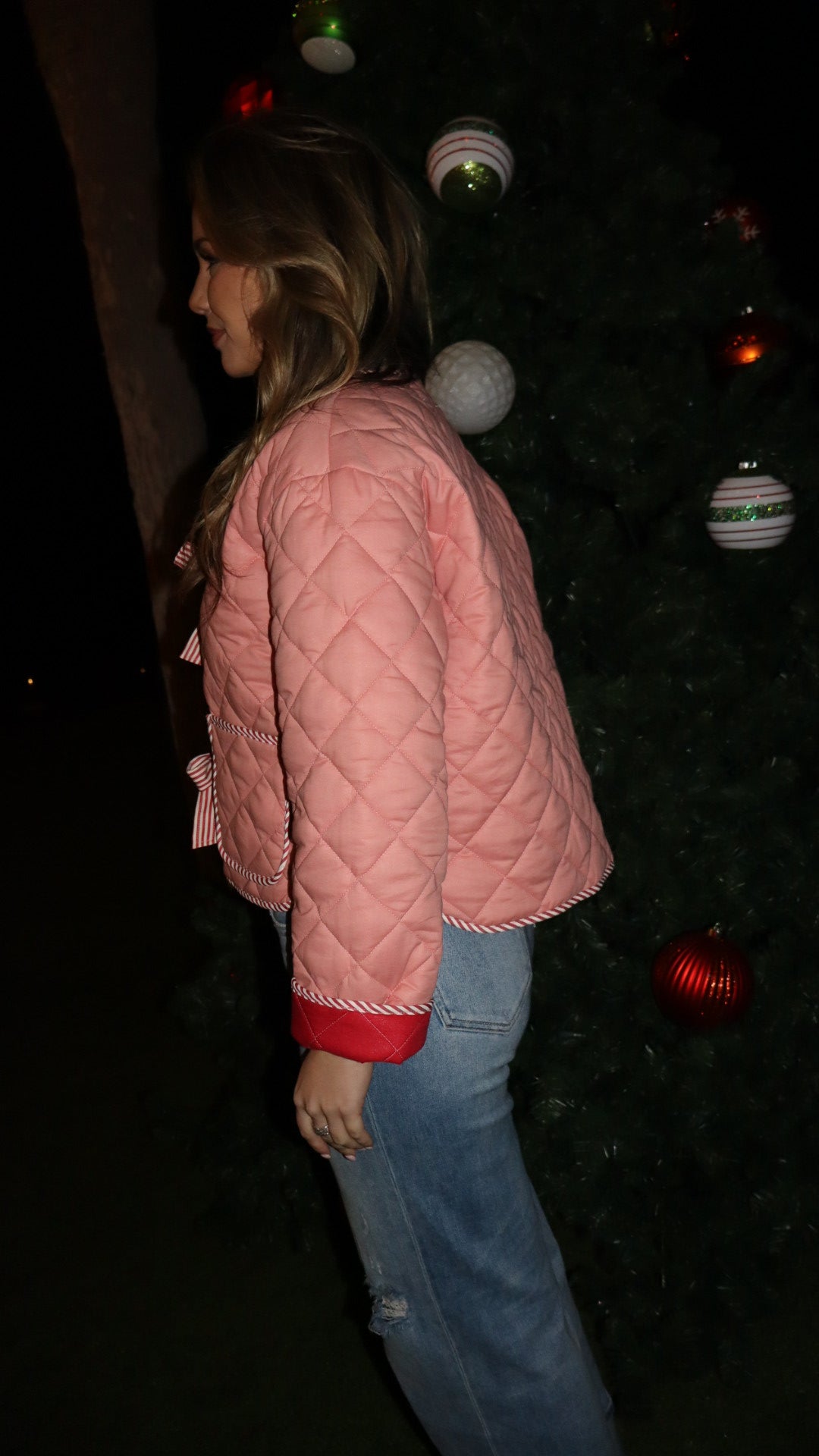 Candy Cane Quilted Jacket