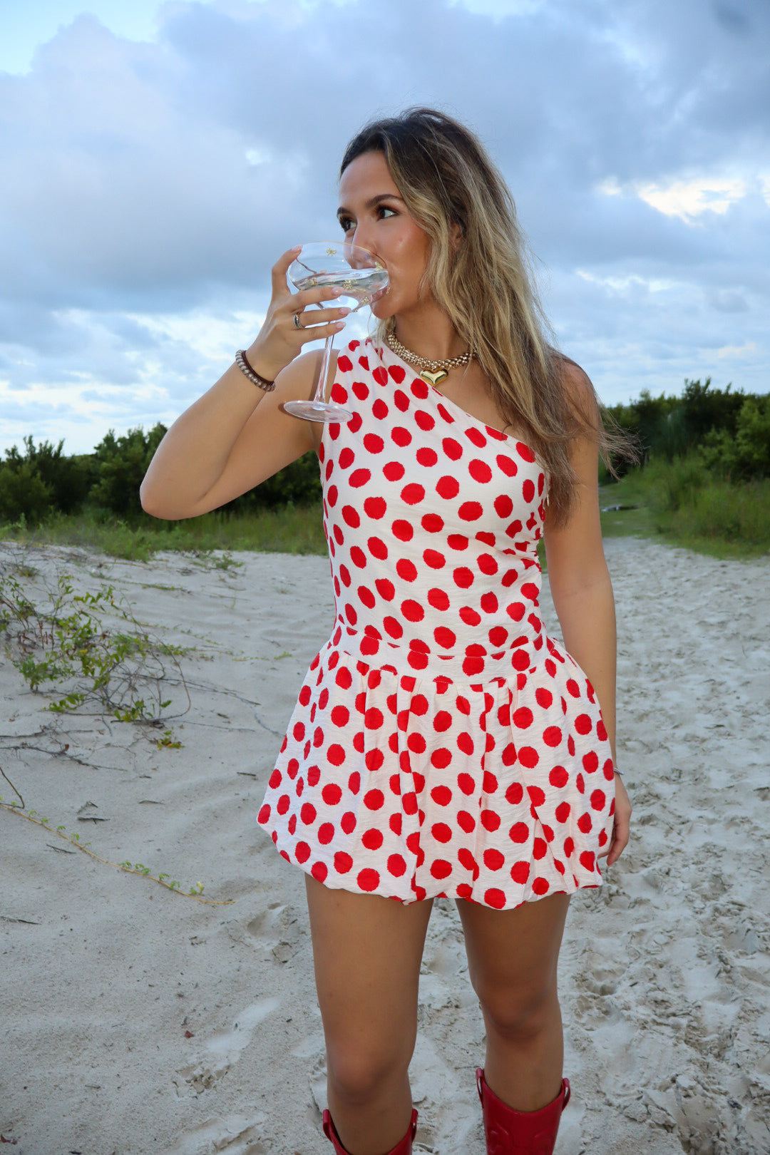 Vivi Polka Dot Mini Dress