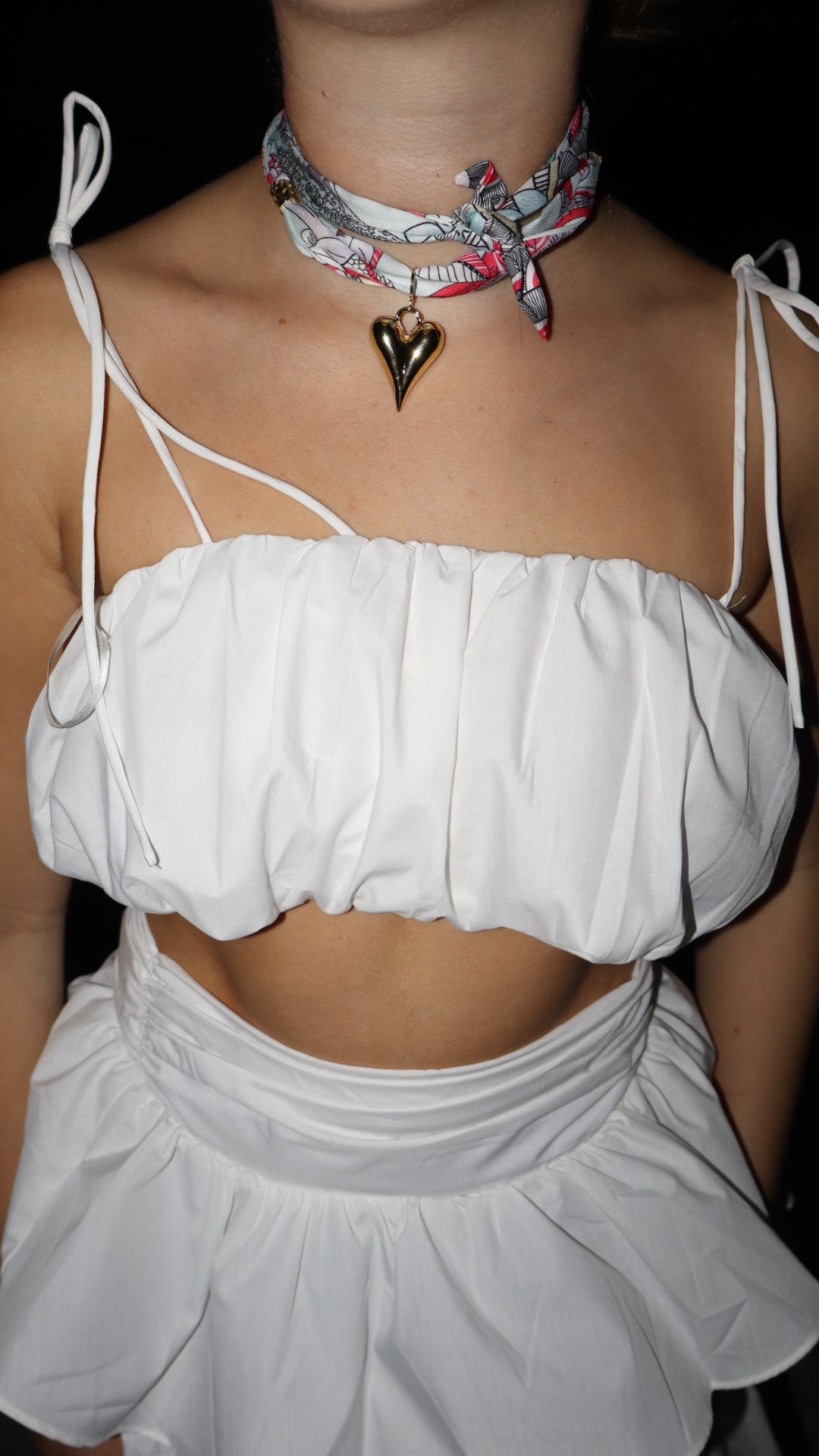 Palm Scarf Necklace