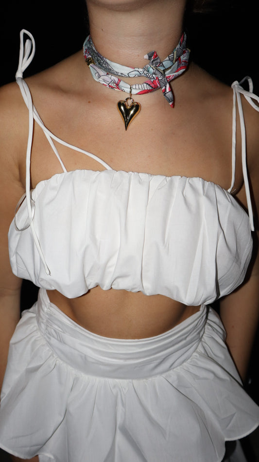 Palm Scarf Necklace