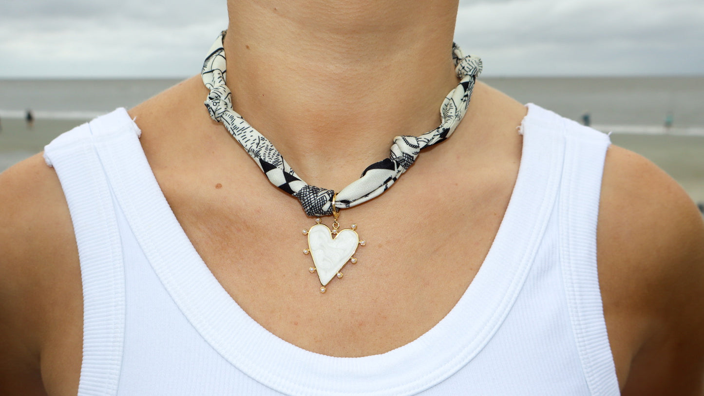 Magnolia Scarf Necklace