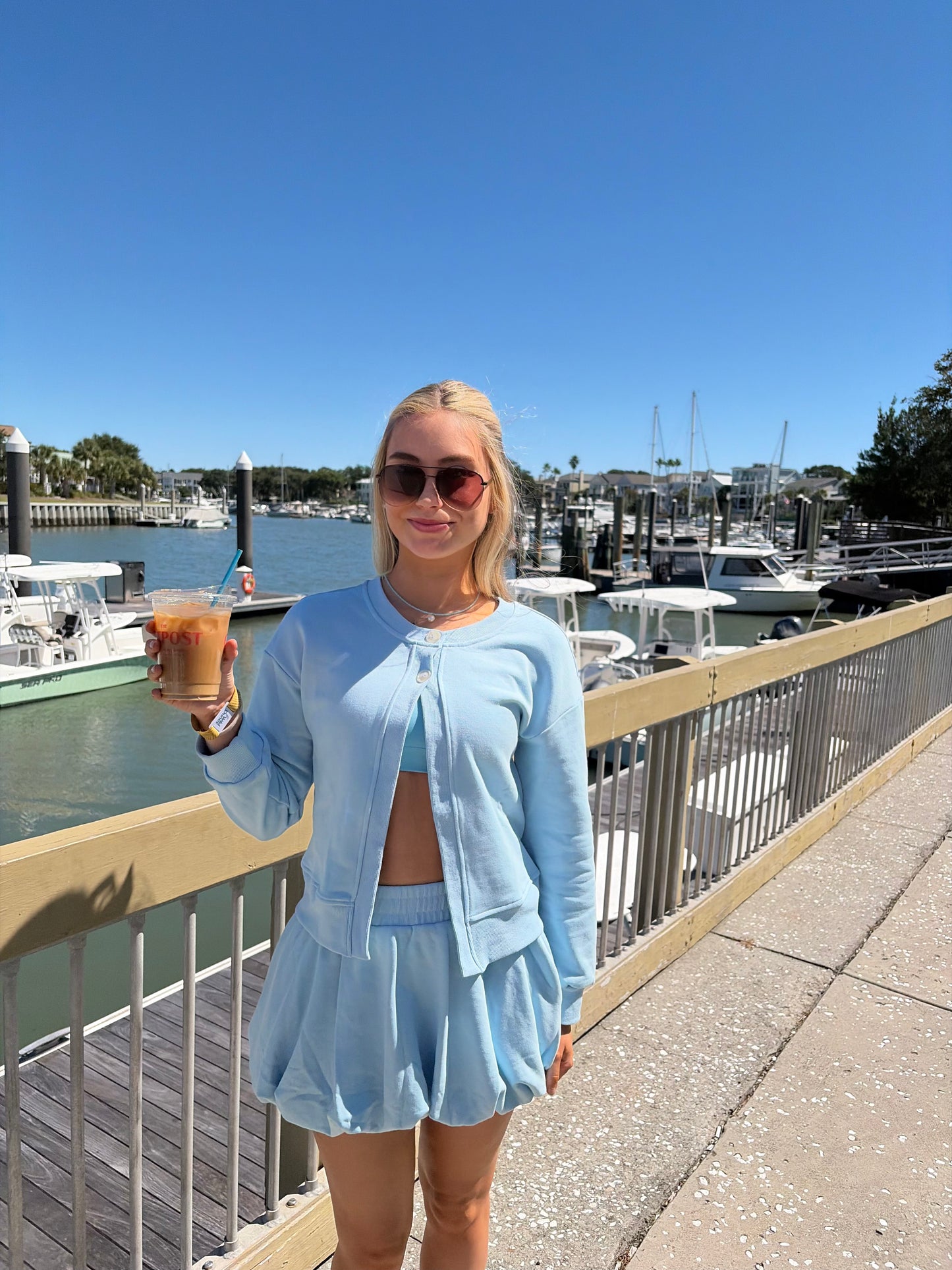 Blue Bubble skirt set (Skirt Only)
