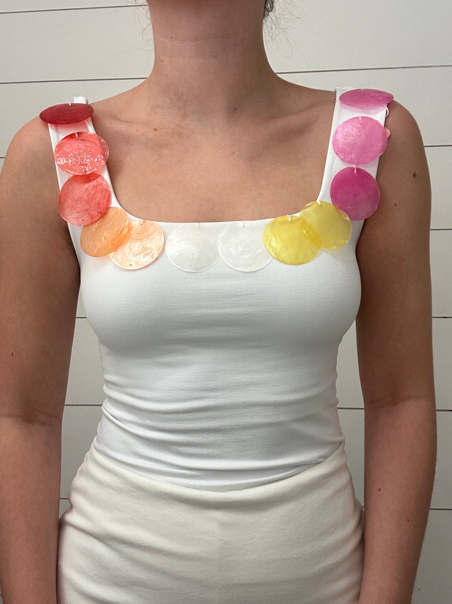 PYW Flat Beaded Shell Top