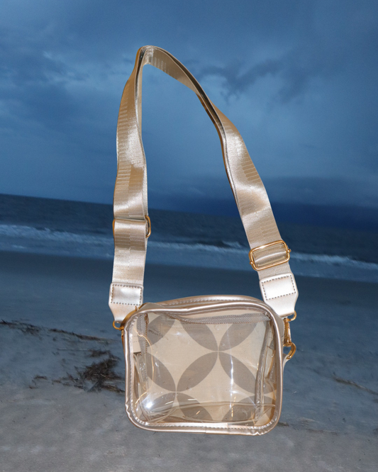Silver Clear Purse Stadium Bag